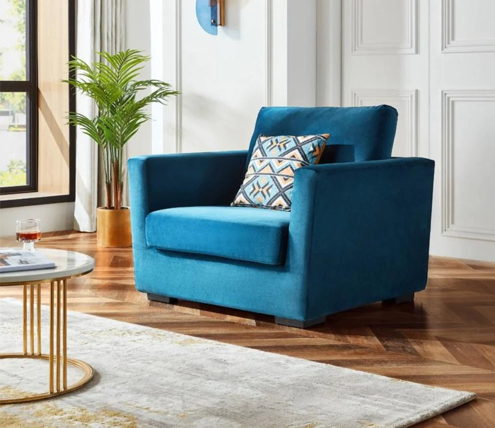 Luxuria Velveteen Comfort Sofa For  Living Room